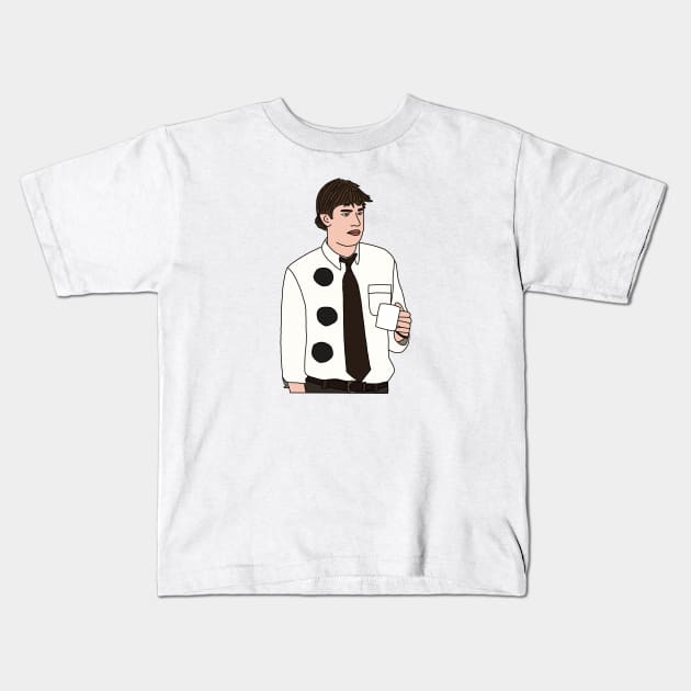 Jim Halloween The Office Kids T-Shirt by Eclipse in Flames